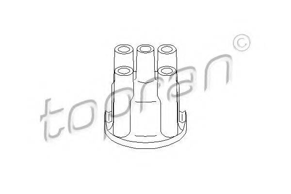 Кришка розподільника запалювання TOPRAN 100 596