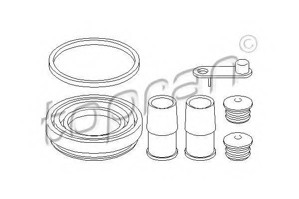 Ремкомплект, гальмівний супорт TOPRAN 108 348