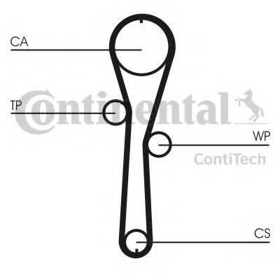 Комплект ременя ГРМ CONTITECH CT1045K1