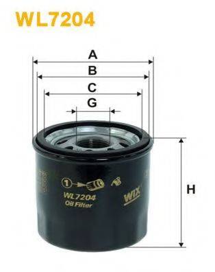 Масляний фільтр WIX FILTERS WL7204