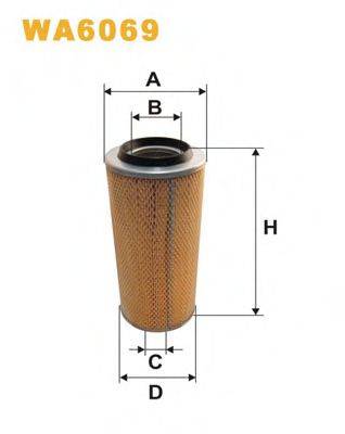 Повітряний фільтр WIX FILTERS WA6069