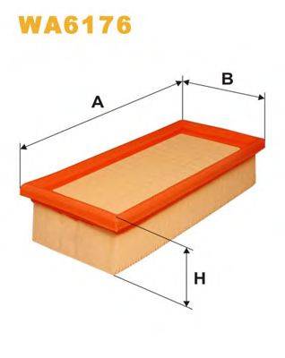 Повітряний фільтр WIX FILTERS WA6176
