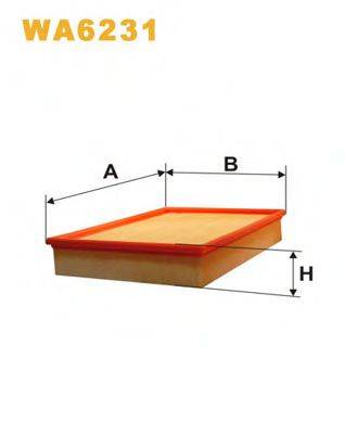 Повітряний фільтр WIX FILTERS WA6231