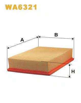 Повітряний фільтр WIX FILTERS WA6321