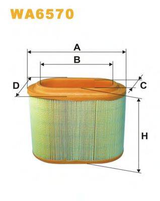 Повітряний фільтр WIX FILTERS WA6570