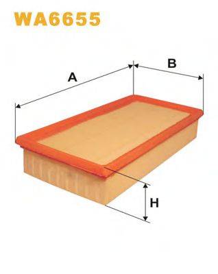 Повітряний фільтр WIX FILTERS WA6655