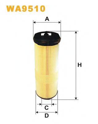 Повітряний фільтр WIX FILTERS WA9510