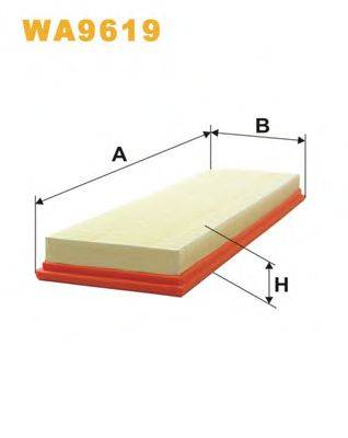 Повітряний фільтр WIX FILTERS WA9619