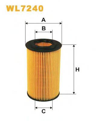 Масляний фільтр WIX FILTERS WL7240