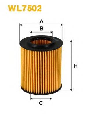 Масляний фільтр WIX FILTERS WL7502