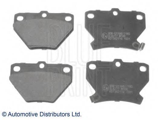 Комплект гальмівних колодок, дискове гальмо BLUE PRINT ADT342114