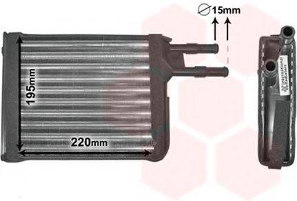 Теплообмінник, опалення салону VAN WEZEL 09006128