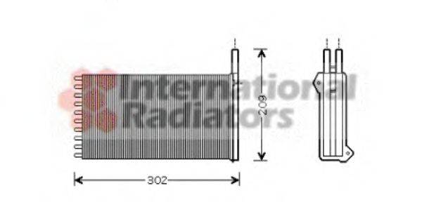 Теплообмінник, опалення салону VAN WEZEL 18006154