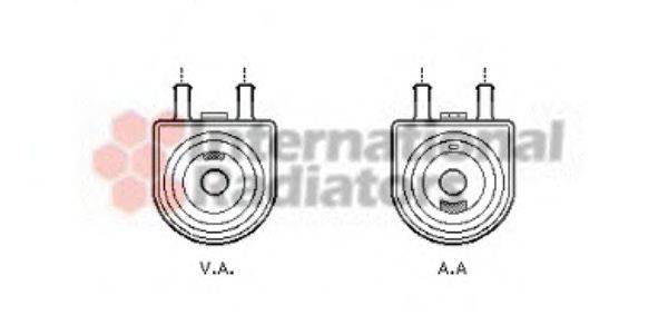 масляний радіатор, моторне масло VAN WEZEL 40003285