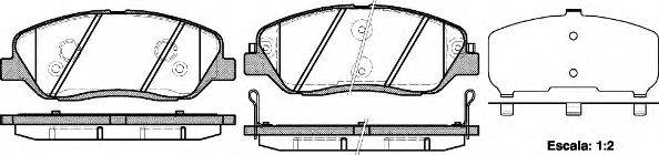 Комплект гальмівних колодок, дискове гальмо WOKING P13263.02