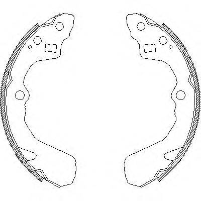 Комплект гальмівних колодок WOKING Z4386.00