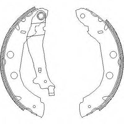Комплект гальмівних колодок WOKING Z4415.00
