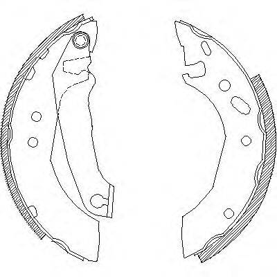 Комплект гальмівних колодок WOKING Z4507.00