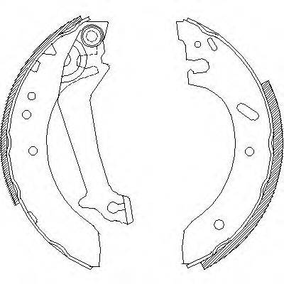Комплект гальмівних колодок WOKING Z4670.00