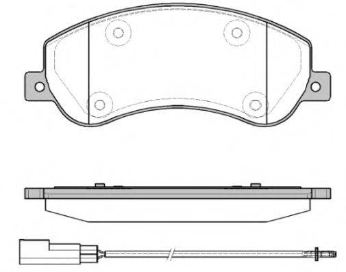 Комплект гальмівних колодок, дискове гальмо WOKING P13503.11