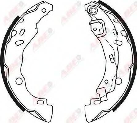 Комплект гальмівних колодок ABE C0R023ABE