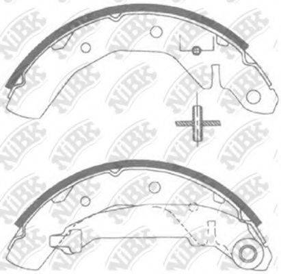 Комплект гальмівних колодок NIBK FN11821