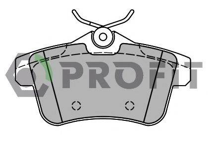 Комплект гальмівних колодок, дискове гальмо PROFIT 5000-4224