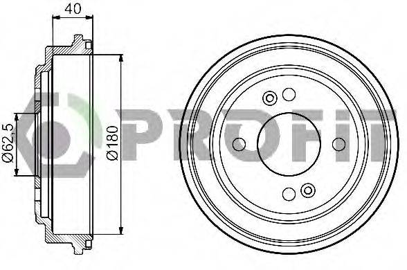 Гальмівний барабан PROFIT 5020-0042