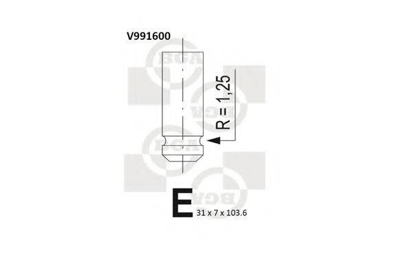 Випускний клапан BGA V991600