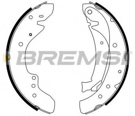 Комплект гальмівних колодок BREMSI GF0175