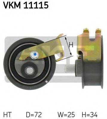 Натяжний ролик, ремінь ГРМ SKF VKM 11115