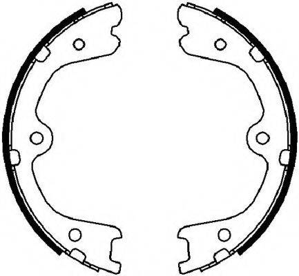 Комплект гальмівних колодок, стоянкова гальмівна система FERODO FSB4030