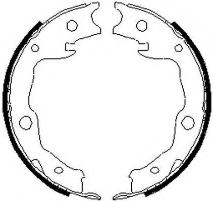 Комплект гальмівних колодок, стоянкова гальмівна система FERODO FSB4035