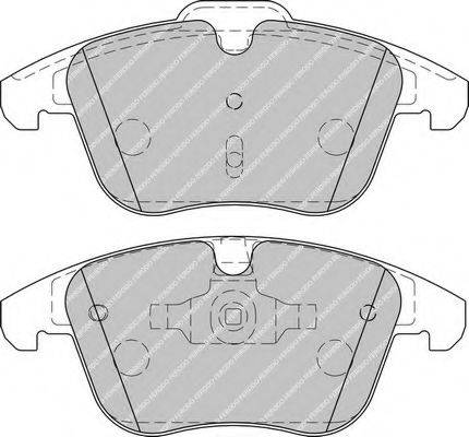 Комплект гальмівних колодок, дискове гальмо FERODO FDB1897