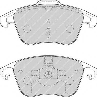 Комплект гальмівних колодок, дискове гальмо FERODO FDB1972