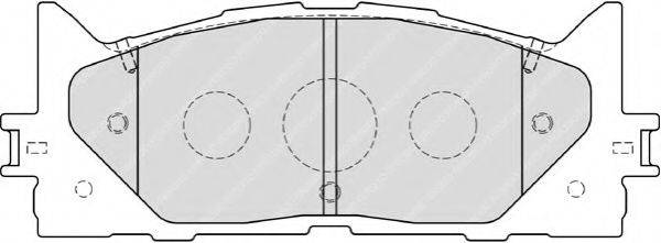 Комплект гальмівних колодок, дискове гальмо FERODO FDB1991