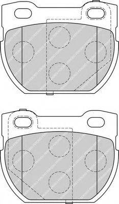 Комплект гальмівних колодок, дискове гальмо FERODO FDB1994