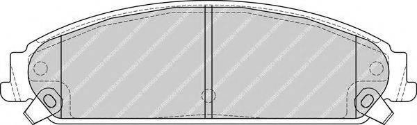 Комплект гальмівних колодок, дискове гальмо FERODO FDB4078