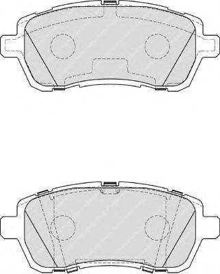 Комплект гальмівних колодок, дискове гальмо FERODO FDB4179