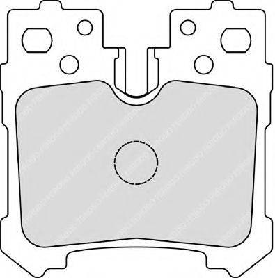 Комплект гальмівних колодок, дискове гальмо FERODO FDB4210