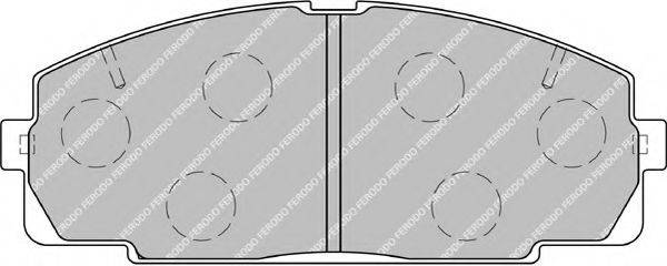 Комплект гальмівних колодок, дискове гальмо FERODO FVR1884