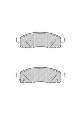 Комплект гальмівних колодок, дискове гальмо FERODO FVR4415