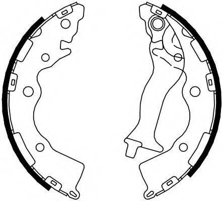 Комплект гальмівних колодок FERODO FSB4086