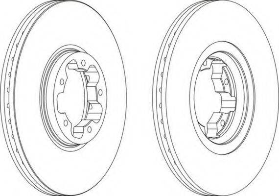 гальмівний диск FERODO DDF1113