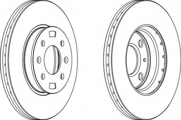 гальмівний диск FERODO DDF1603