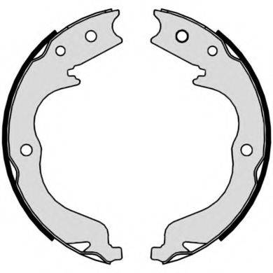 Комплект гальмівних колодок, стоянкова гальмівна система BREMBO S 61 542