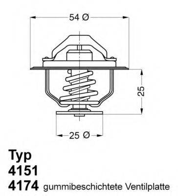 Термостат, що охолоджує рідину WAHLER 4174.82D