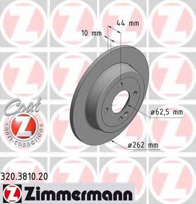 гальмівний диск ZIMMERMANN 320.3810.20