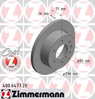 гальмівний диск ZIMMERMANN 400.6477.20