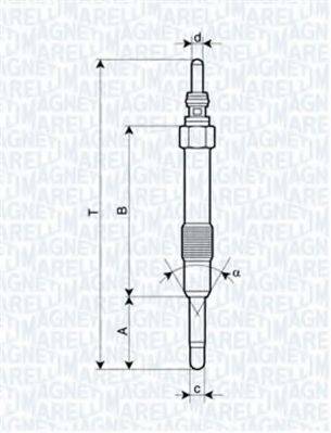 Свічка розжарювання MAGNETI MARELLI 062900014304